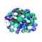 12 Pack: Green & Blue Round Mix Gems by Creatology™
